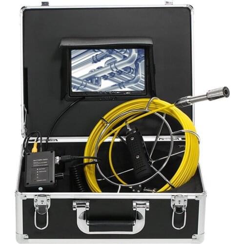 7" Color LCD 20M Fiberglass Cable Waterproof Sewer Pipeline Inspection Camera System Used for Underground Pipe Inspection