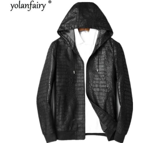 QYLVAWOY Men's Leather Jackets