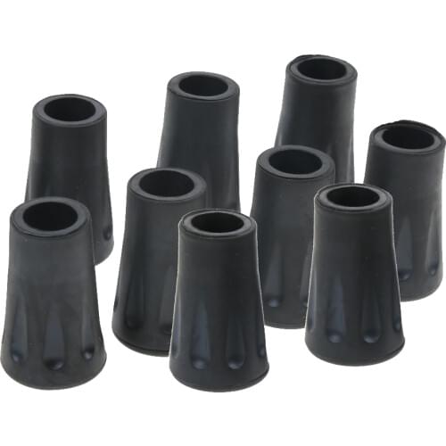 10 Pieces Rubber Tip For Hiking Trekking Pole Cane Walking Stick Crutches