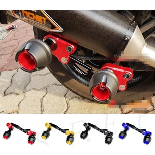CNC Motorcycle Exhaust Pipe Sliders Falling Protection For Honda Forza 300 2018-2020
