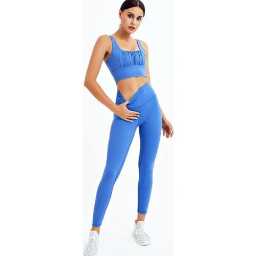 Sports Gym Sets Women Fitness Sexy Shockproof Bra High Waist Quick Dry Legging Joggings Workout Outdoor Athletics Yoga Tracksuit