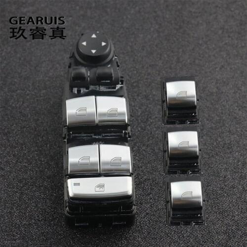 Car Styling Door Armrest panel Covers Stickers Button for BMW 3 4 5 6 Serise F10 F18 F07 5gt F30 F32 X3 F25 X4 F26 X5 F15 X6 F16