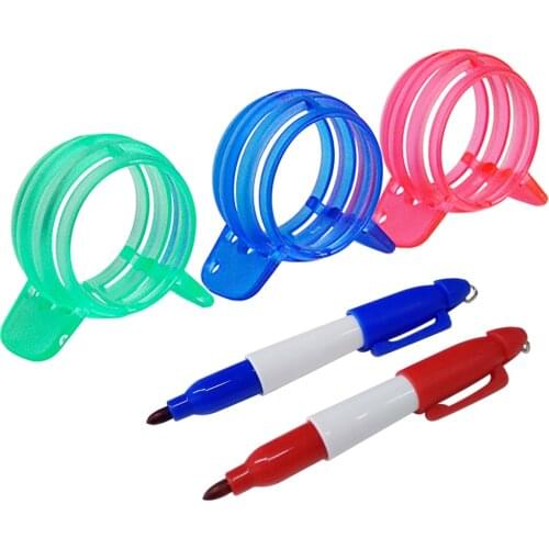 1 Set Golf Ball Liner with Pen 360 Degree Triple Lines Balls Liner Blue Red Green Golf Putting Training Aids
