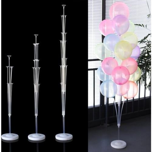 19 Tube 1.6M Ballon support Wedding decoration Balloon stand Balloons holder column Home garden birthday party decor kids adult