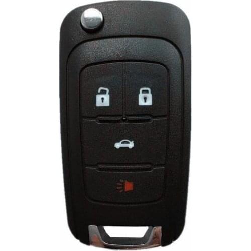 2 PCS/lot For Chevrolet Chevy Equinox Camaro Volt Cruze Sonic Spark Malibu Flip Remote Key Shell Case 4 Button Fob Key Blank
