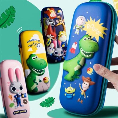 3D pencil case School stationery bag cute pencil box Cartoon animal pen case Student pen bag kid pencil bag kawaii gifts prize