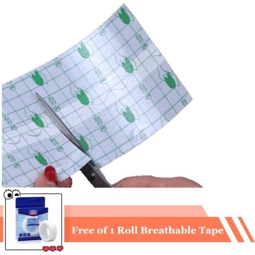 5/7/10/15/20cmx10m Waterproof Transparent Adhesive Wound Dressing Fixer Plaster Fixomull Stretch PU Film Roll Fixatio