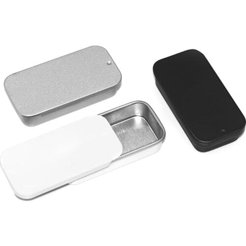 50 PCS 3 Color Mini Push-Pull Tin Box Package Boxes Solid Balm Perfume Small Metal Storage Cans Jewelry, Candy Earrings Gift Box