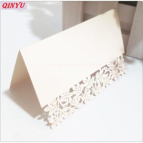 50Pcs Laser Cut Seat Card Wedding Name Cards Place Cards Event Table Decor Supplies Wedding Birthday Party Decoration 5ZSH216