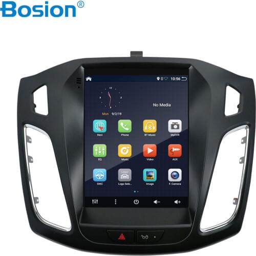 Bosion Car Radio For Ford Focus 3 Mk 3 Tesla screen Tesla style 2011-2019 Car Multimedia Video Player Navigation GPS Android 10