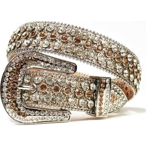 Rhinestone Belt for Women and Men Teenage Waistband Belts 2021 New Fashion Buckle Belts Boys