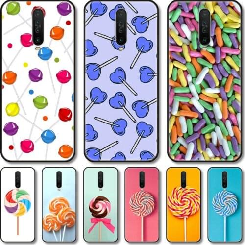 Delicious candy Phone Case For XiaoMi Redmi Note 10S 9S 8 7 6 T Pro Black Cover Silicone Back TPU