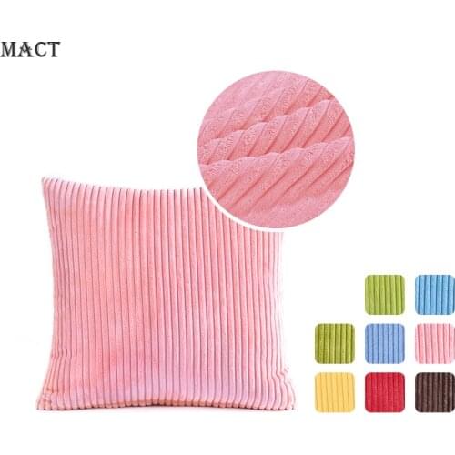 Nola Striped Corduroy Decorative Pillow Cover Super Cozy Square Throw Pillowcase Cushion Case for Bed Couch Sofa Living Room
