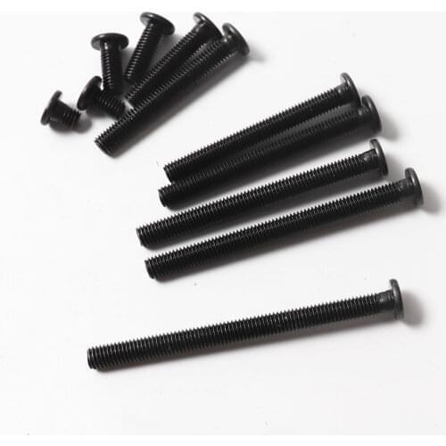 3D printer parts 20pcs M5 Low Profile Screws M5*50/55/60/65mm black color