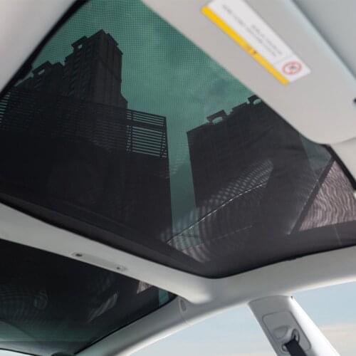 For Tesla Model 3 2019 2020 Top Window Sunshade Glass Roof Sunshield Mesh Curtain Sunroof Skylight Blind Shading Sun Visor Cover