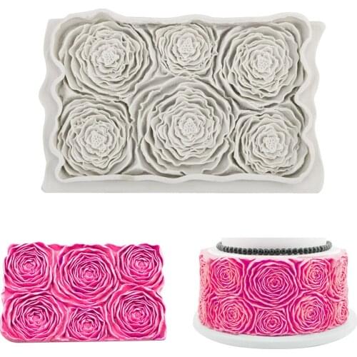 Cake Border Fondant Mould Baking Mould Rosette Silicone Mold Cake Decorating Tools Sugarcrafts Chocolate Baking Tools