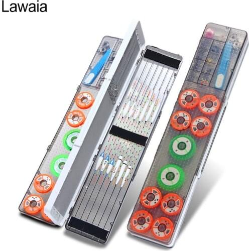 Lawaia Fishing Float box ABS Plastic Three-layer Multi-function Float Box Line Main Mine Box Fishing Gear Fishing Supplies Tools