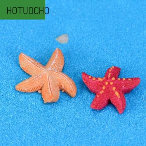 Small Starfish Five Angle Starfish Mediterranean Style Resin Placement Micro Landscape Decoration Creative Home Decor Miniatures