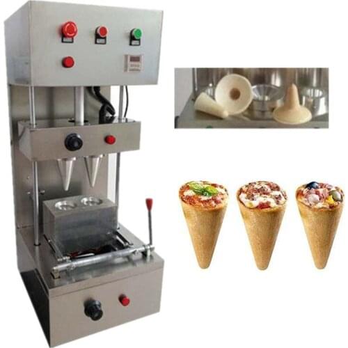 Hot selling automatic pizza cone machine with 2 moulds cone machine maker equipment