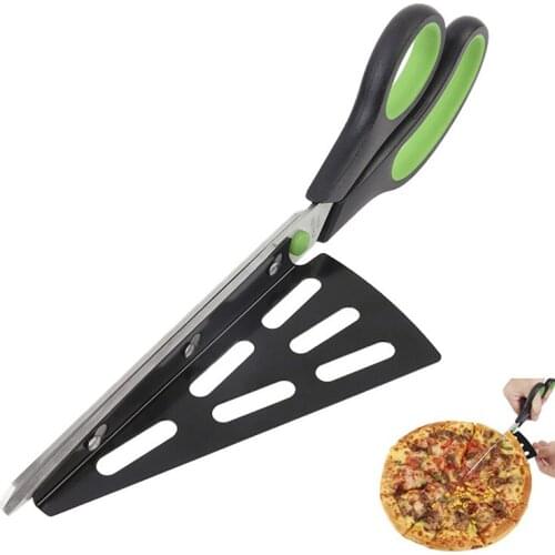 Mutifunctional Pizza Scissors Knife Stainless Steel Pizza cutter Slicer Baking Toolsl Kitchen Accessories