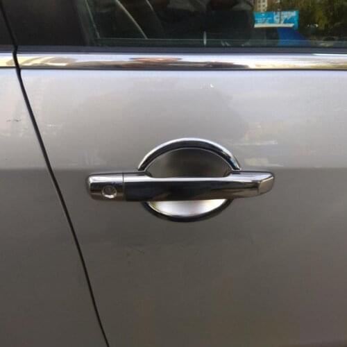Fit Russian For Nissan Almera G11 2012 2014 2015 2018 Door Handle Bowl Cover Trim Chrome Car Styling auto accessories