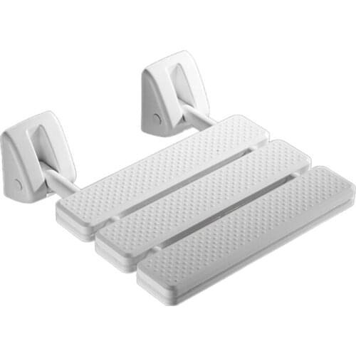 H7JC Wall Mounted Shower Seat Bathroom Shower Folding Seat Folding Beach Bath Shower