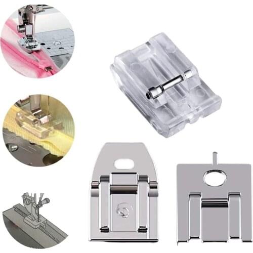 1-3Pcs Invisible Zipper Foot Sewing Machine Presser Foot for Sewing Zippers Household Low Shank Sewing Machine DIY Sewing Tools