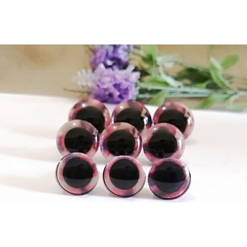 30pcs/lot new items 16mm/20mm/25mm trapezoid plastic clear safety toy eyes +new glitter color +white washer for diy doll--02