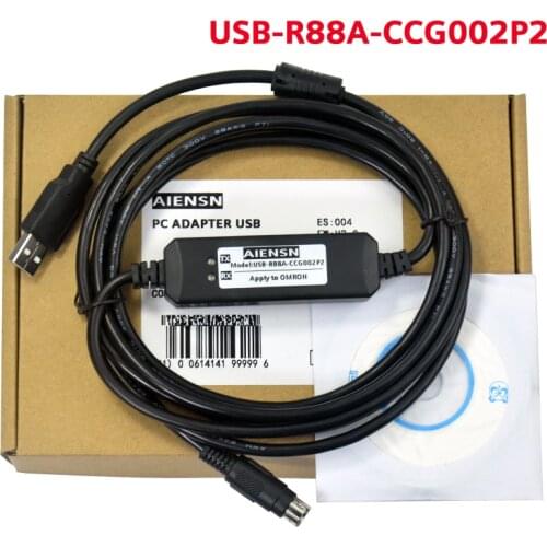 Suitable for Omron R88D R7D-BP servo debugging cable data USB download line R88A-CCG002P2