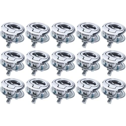 15x Marine Stainless Steel Flush Door Pull Locker Hatch Latch Lift Handle