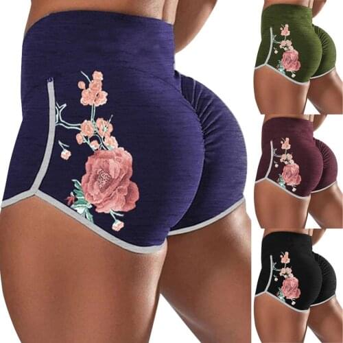 Workout Shorts Leggings Women Summer Athletic High Waisted Shorts Women Short Leggings Printed Butt Lift Sports Yoga Shorts