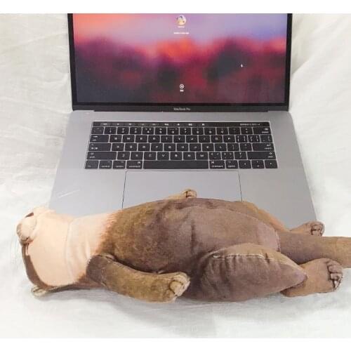 Cute Plush Sleeping Otter Simulation Animal Storage Bag Creative Pencil Bag