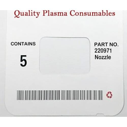 Ref: 220971 Plasma Cutting Torch Consumables Electrodes for 125A PKG/10