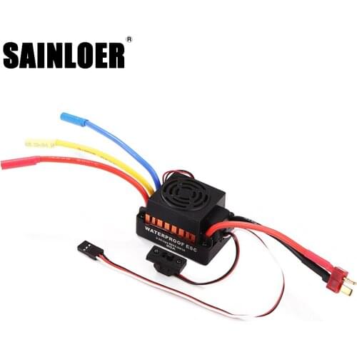Waterproof 60A RC Brushless ESC Car Parts Electric Speed Controller with 5.5V 3A BEC for 1/10 RC Car Replacement parts