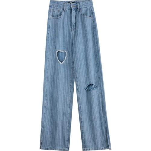 Pants Female Womens Jeans Large Size Boyfriend Jean Women Jeans y2k Pants High Waist Mom Ripped Jeans 2021 Stright Trousers