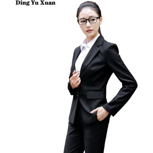 Office Ladies Two Piece Jacket and Pants Set Plus Size 2 Piece Blazer Sets Womens Oversize Business Pant Suits for Women 7XL 8XL