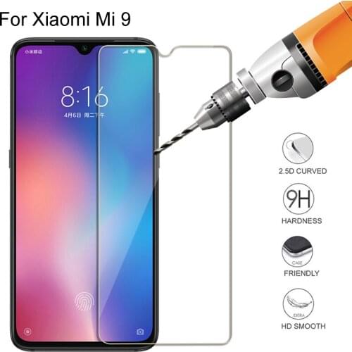 2PCS Protective Glass For Xiaomi Mi 9 Screen Protector Tempered Glass For Xiaomi Mi 9 Glass Phone Film 9H 2.5D Screen Cover