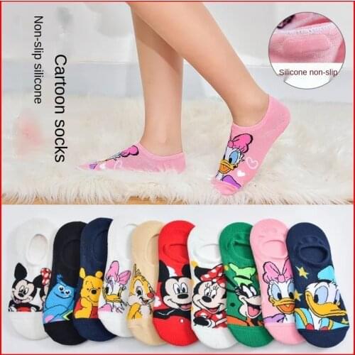 5 Pairs/multiple Summer Cartoon Childrens Socks Casual Cute Boy Socks Cartoon Mickey Socks Cotton Girl Invisible Socks