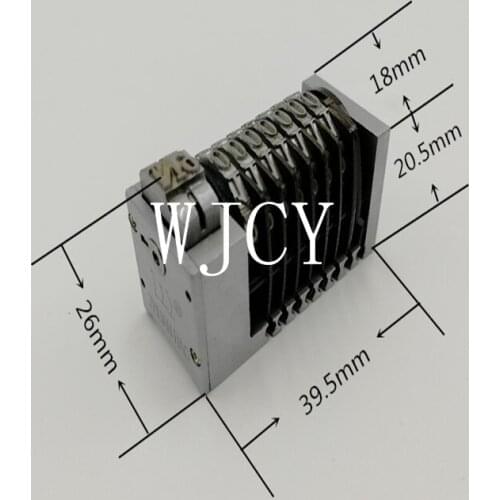 5 pcs 4x8 backward full steel numbering machine Gothic Font jump mode 9.8.7.6.5