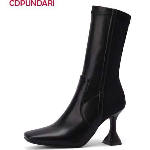 Sexy Strange Style High Heels Ankle Boots For Women Autumn Winter Stretch Modern Boots Party Shoes Bottines Femme Botines Mujer