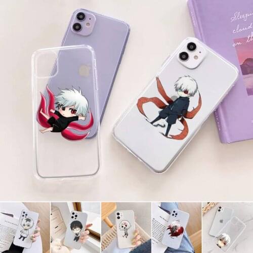 Tokyo Ghoul Phone Case For iphone 12 11 mini x xs xr pro max 8 7 6s 6 5 5s 5c se plus Transparent soft