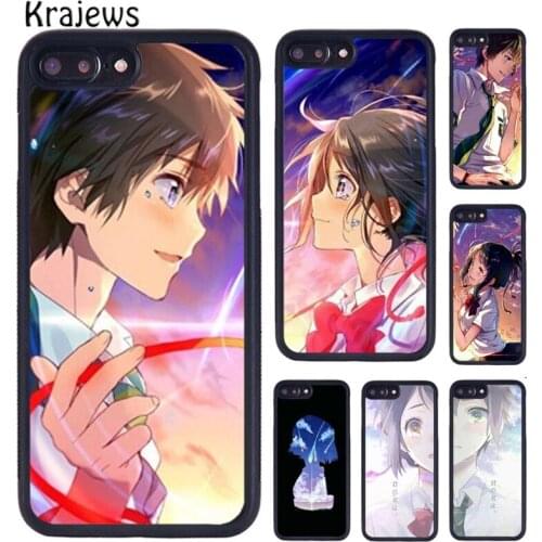Krajews Yours Name Kimi no Na Wa Lovers Matching Phone Case For iPhone X XR XS 11 12 Pro MAX 5 6 7 8 Plus Samsung S8 S9 S10
