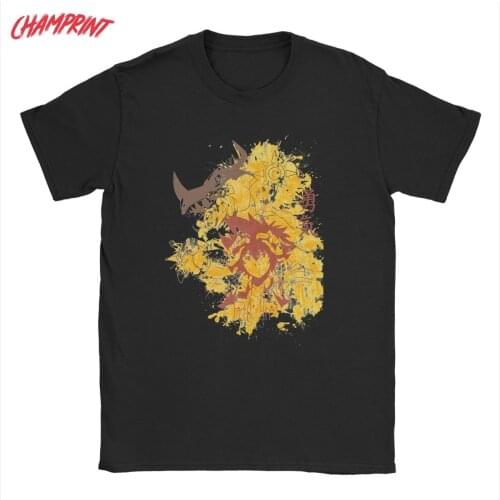 Mens Courage Level Digimon T Shirts Anime Digital Monster Cotton Tops Unique Short Sleeve Crewneck Tees New Arrival T-Shirts