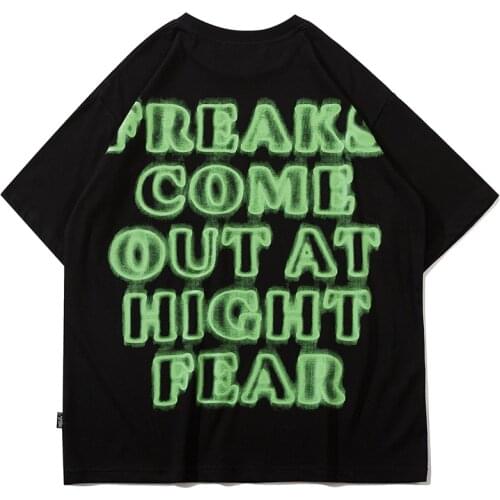 T Shirt Men Hip Hop Steetwear Pattern Harajuku Tee Tops 2021 Spring New Tshirt 100% Cotton Tshirt Male Sweatshirt T-shirt