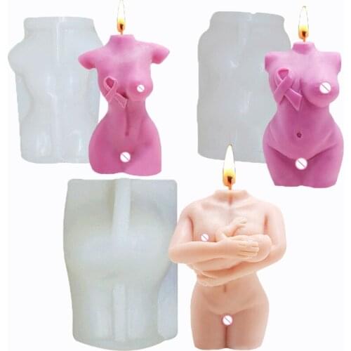 Art Human Body Mother Holding Child Candle Silicone Mold Handmade Soap Making Non-stick Realistic Form for Candles