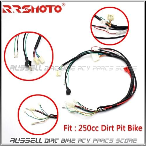 Cable Wireloom Wiring Harness Loom Dirt Pit Bike PRO 250CC 300CC 150CC
