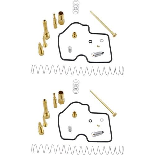 2Sets Motorcycle Carburetor Rebuild Repair Tools Kit For Kawasaki 1003-0094 15003-1755 Prairie Brute Force 650 700 KVF650 KVF700
