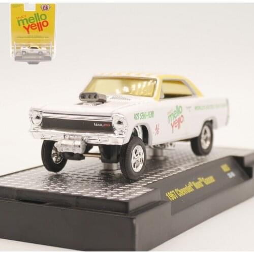 M2 1/64 1967 Chevrolet Nova Gasser Collection Metal Die-Cast Simulation Model Cars Toys