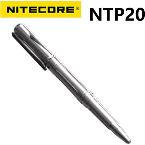 NITECORE NTP20 Self-defense Multi-Functional Titanium Alloy Tactical Pen Ergonomically Tungsten Steel Tapered Tip
