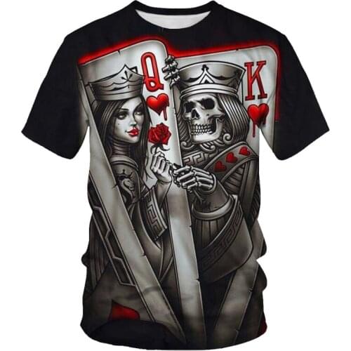 2021 O Neck T-shirt Fashion New Skull Print Horror 3D Printing Mens T-shirt Outdoor Sports Breathable Casual Shirt T-shirt Men